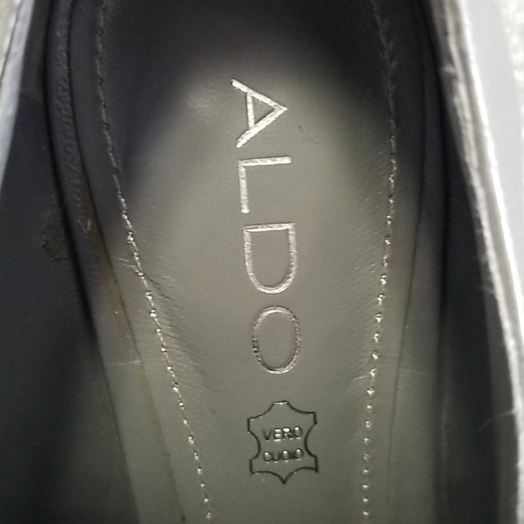 Aldo Women's Booties Size 7.5 Grey Lace Up Leather - Picture 6 of 7